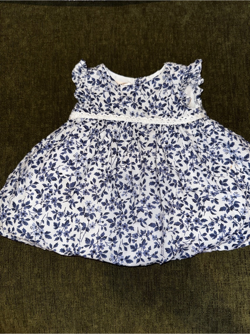 Assorted Girls' Dresses - Blue Stripe, Navy Floral, Rust, Pink - Picture 4 of 12